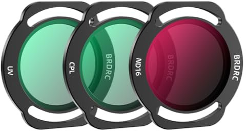 LiLiTok Neo ND Filter Set, Camera Lens UV Filter Protector ND Light Reduction CPL Polarizer Accessories for DJI Neo (ND16 UV CPL Filter 3pcs set)