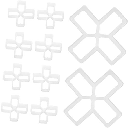 Angoily 100pcs 10mm Tile Leveling Spacers Plastic Cross Deck Grout Spacers for Ceramic Tile Installation Floor Wall Tools