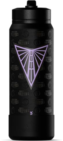 Hydrapeak x WNBA Officially Licensed Indiana Fever 26 oz Active Water Bottle with Chug Lid and Handle Reusable Stainless Steel Double Wall Insulated Sports Gift