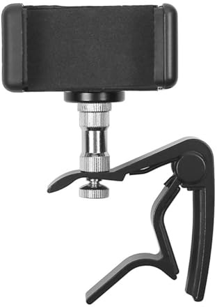 Enwye Supporto per Telefono per Chitarra, Supporto per Telefono Applicabile per Accessori per Chitarra, Basso, Ukulele