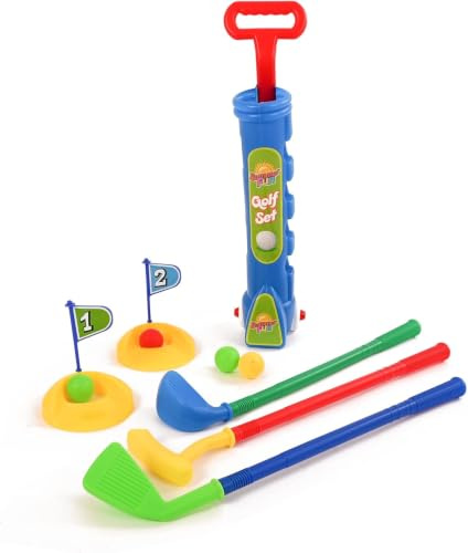 SKYTE hilds Junior Golf Caddy Set Balls Trolley Garden Game | Outdoor Games | Toy Golf Set