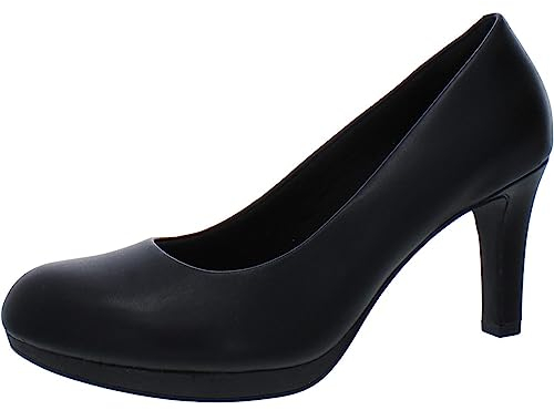 Clarks Adriel Viola, Women’s Closed-Toe Pumps, Black (Black Leather), 6 UK (39.5 EU)