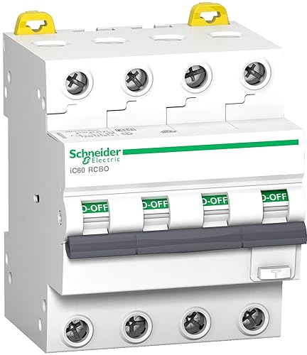 Schneider Electric FI/Leitungsschutzschalter Acti9 iC60N, 4-polig, 32A, B-Charakteristik, 30mA, Typ A, 6kA, Artikelnummer A9D87432