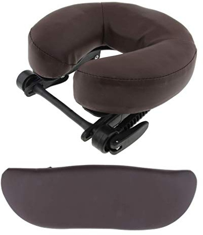 Tubayia Coussin appui-tête en U pour lit de massage - Marron