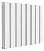 Reina Vicari Aluminium White Double Panel Horizontal Designer Radiator 600mm H x 800mm W - Central Heating
