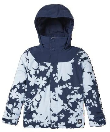 Burton Girls Elodie 2L Jacket, Dress Blue/Ballad Blue Camellia, Large