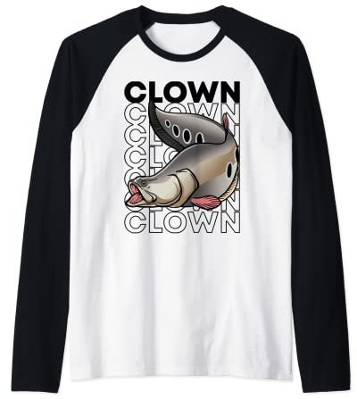 Couteau clown en forme de poisson style années 80 Manche Raglan