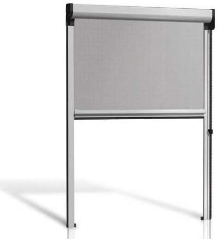 Zanzariera a Rullo Verticale con Catenella | Zanzariera per Finestra e Porte-finestre | con Rete in Fibra di Vetro | Antivento | Istruzioni in Italiano | Personalizzabile | Made in Italy