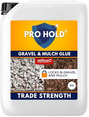 Mifica Prohold Resin Gravel Glue 5L - Trade Strength Solution for Garden Gravel, Mulch, Pebbles