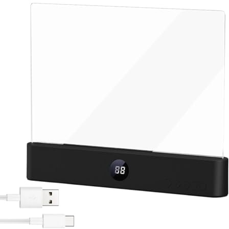 Lampada a libro, dimmerabile con timer, pannello trasparente a 3 colori, pannello luminoso a LED per libri, lampada da comodino, per donne, bambini, lettori, casa, viaggi, dormitorio, ufficio, scuola