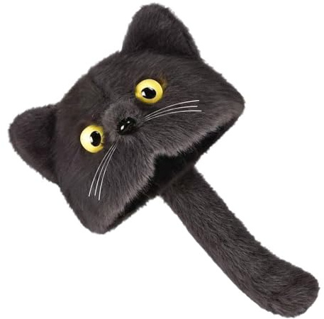 FROMCEO Chapeau d'hiver amusant en peluche avec oreilles d'animal - Bonnet d'hiver fantaisie pour adultes et enfants - Pour fêtes à thème, Noël, cadeau - Chapeau d'hiver fantaisie unisexe