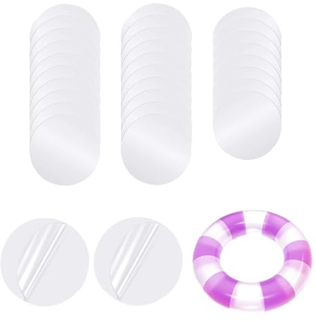 Kit di riparazione di toppe gonfiabili, kit di riparazione per materassi ad aria, kit di riparazione impermeabile in TPU subacqueo, nastro di riparazione adesivo, adesione duratura per piscina