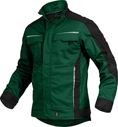 Leib Wächter Flex-Line Herren Arbeitsjacke Bundjacke (XL, Grün/Schwarz)