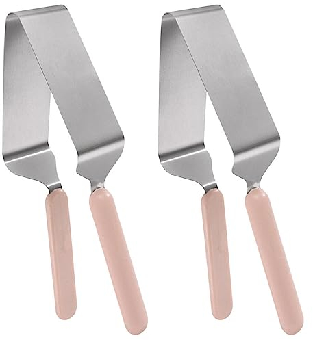 iplusmile 2 Stück Kuchenschneider Edelstahl Tortenheber Tortenschneider Zange Metall Tortenmesser Kuchenheber Werkzeuge Desserts Gebäck Brot Pizza Teiler Slicer