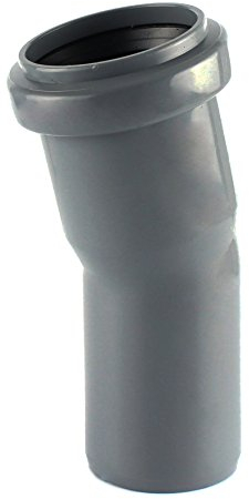 MKK – 19556 – HT arco 15 ° PP DN 32 – 110 Forma notebook Codo Aguas Residuales Tubo gris