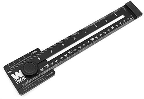 WEN ME251R 10-Inch Aluminum Offset Marking Gauge and Layout Tool with Laser-Etched Scale
