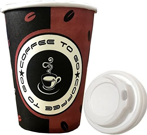 Trendsky MADE IN GERMANY 1.000x 300ml Kaffeebecher Coffee to go 0,3l Hartpapier Pappbecher Cups +Deck.