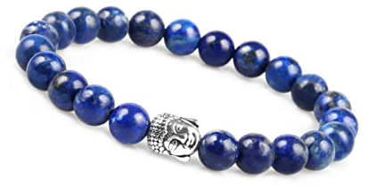 Herrarmband med naturstenspärlor I Jasper Herrarmband för män och kvinnor I Stretchable Chakra Bracelet