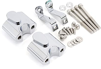 Torretas Manillar Adaptador Montaje Movimiento Trasero Abrazadera Manillar Elevador Barra Manillar Motocicleta para BMW R18 R 18 R18 2021 2022 Montaje Manillar Elevador