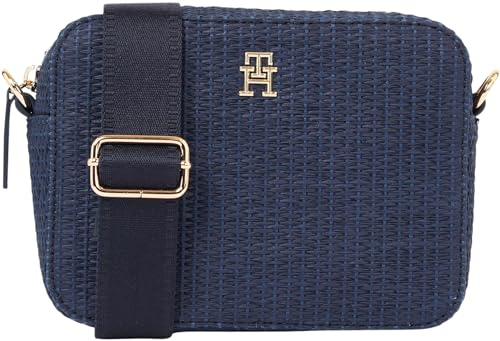 Tommy Hilfiger Damen Umhängetasche City Mono Crossover Klein, Blau (Space Blue), Einheitsgröße