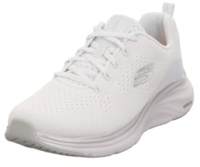 Skechers Damen Vapor Foam Dampfschaum, White Mesh Silver Trim, 40 EU