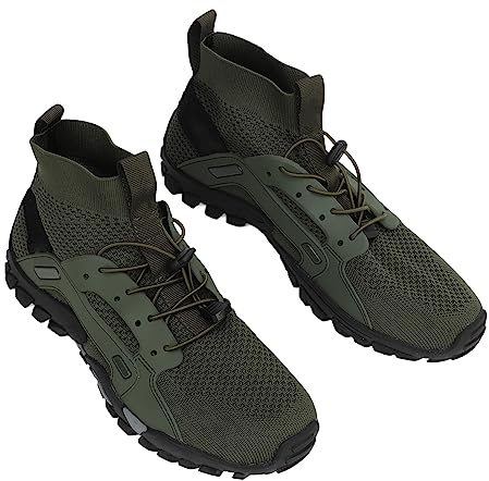 GLOGLOW Watschuhe für Herren, Atmungsaktive Stoßdämpfung, Verhindert Verrutschen, Bequeme Wanderschuhe Zum Angeln (43)