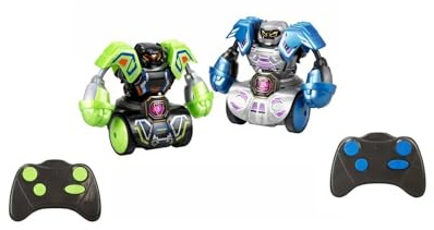 YCOO Robo Kombat Tornado Battle Pack, 2 Kampfroboter mit Lichtern und Schlagsoundeffekten, Kampfroboter für Jungen und Mädchen ab 5 Jahren, Bizak (62006883)