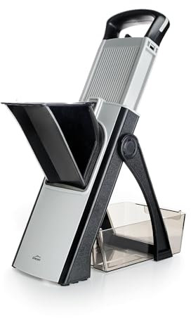Lacor - 60860 - Mandolino Vertical Plus, Lama in Acciaio Inox, Senza BPA, Misure: 31x41 cm, 4 Tipi di Taglio, Pieghevole