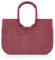 reisenthel loopshopper L twist maroon – Stabile Tasche mit praktischen Fächern aus recycelten PET-Flaschen – Charmantes und wasserabweisendes Design