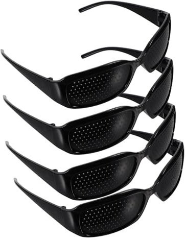 COLLBATH Gafas Perforadas para Ejercicio Ocular Antifadiga Corrección Visión Protección para Miopía Hipermetropía y Astigmatismo