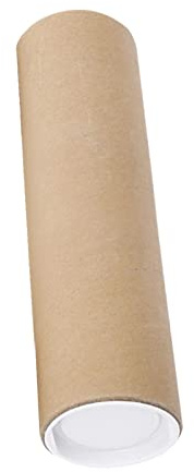 PawwJoy Tubes d'expédition en carton avec bouchons - 8 tailles (30-100 cm) pour affiches, dessins, peintures et documents - Diamètre 76 mm- 50CM