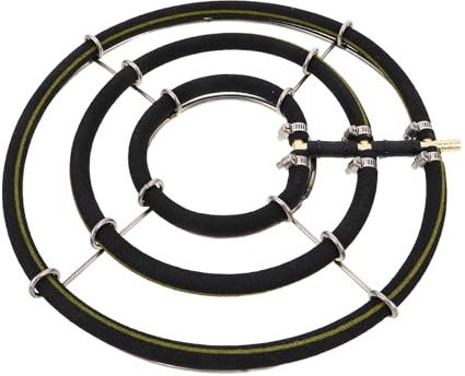 UTHCLO Diffuseur d'air Aquarium INOX 35 Cm Disque Nanobulles 3 Cercles 8 Mm pour Bassin Poisson, Pierre à Oxygène Aquarium, Aérateur Silencieux Haute Performance