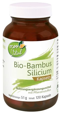 KOPP Vital® Bio-Bambus Silicium Kapseln 51 g, pflanzliche Kapselhülle