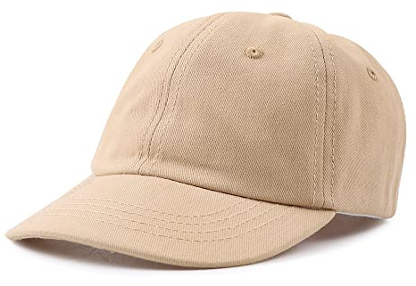 XIAOHAWANG Gorra de Béisbol Clásica para Niños Niña Niño Sol Sombrero Primavera Verano Otoño Bebé Beanie (Caqui,54cm)