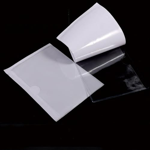 45 Stück Transparent Scheckkartenhülle in 18 Größen, Selbstklebend Visitenkarten Taschen Wasserfest Beschriftungsfenster Visitenkartenhüllen Kleben Sichthüllen zum Schutz Ihrer (Size:(A4) 31.5*22.5CM)
