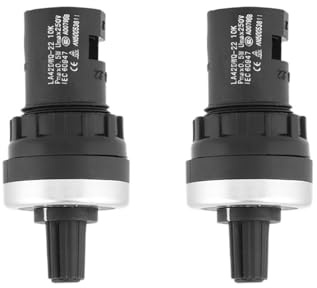 2Pcs Panel Mount 10K Potentiometer VSD VFD Rotary Variable Frequency Converter