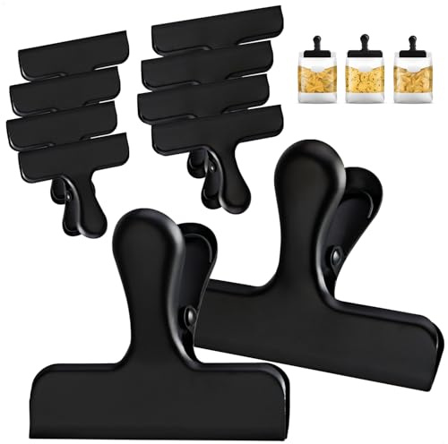 Wilhelm Sell® 10x pinces de fermeture, clips inox | pinces pour fermer les sachets et conserver leur fraîcheur