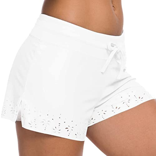 Short Maillot De Bain Femme Sport Bas Shorty Blanc Ado Grande Taille Noir Tankini Shorts Long Regle Maillots Fille