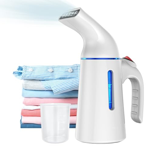 Blesgam Steamer for Clothes 700W, Fast Heat-up in 40S, 120ML Water Tank, 25g/min Strong Penetrating Steam, Portable Clothes Steamer Iron for Travel and Home(GY169)