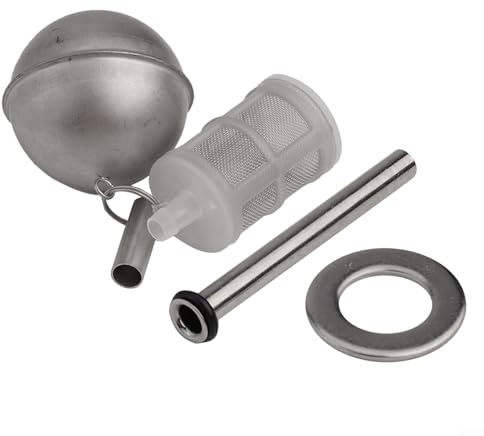 Tubo de inmersión flotante de acero inoxidable 304 con manguera de silicona más filtro para barriles de cerveza caseros, barriles Cornelius y fermentadores Fermzilla Weig