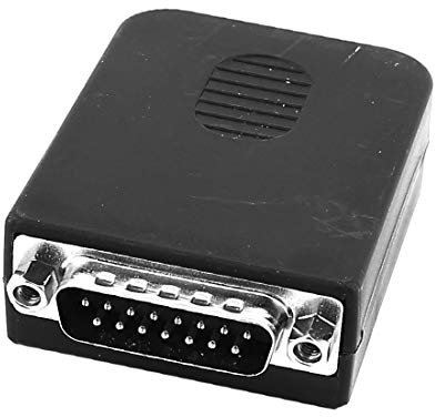 NEW LON0167 DB15 D-SUB VGA 15Pin Convertidor Adaptador de Cambiador de Género Masculino 2 Filas(DB15 D-SUB VGA 15Pin Männlich Gender Changer Adapter Konverter 2 Reihe
