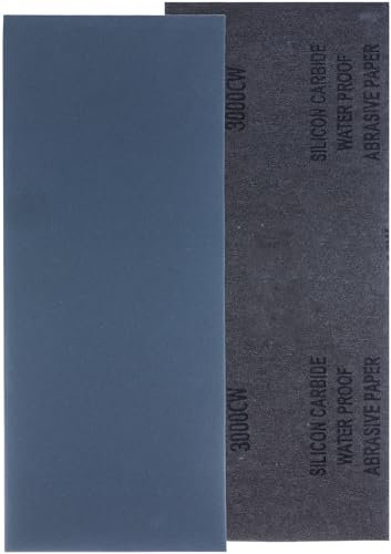 YoiYee 3000 Grit Wet & Dry Sandpaper Sheets, 23 x 9.5cm, Ultra Fine Abrasive Sand Paper Roll for Wood, Metal, Plastic, Glass, Stone and Wall Sanding, 10 Pack