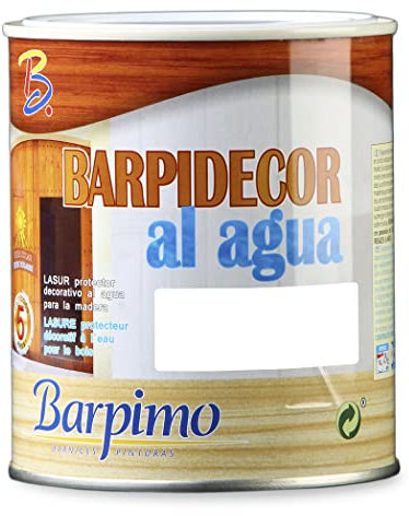 Barpimo Barpidecor Water-Resistant Wood Paint for Indoor/Outdoor Use, Fence/Shed/Furniture - Chestnut 750ml