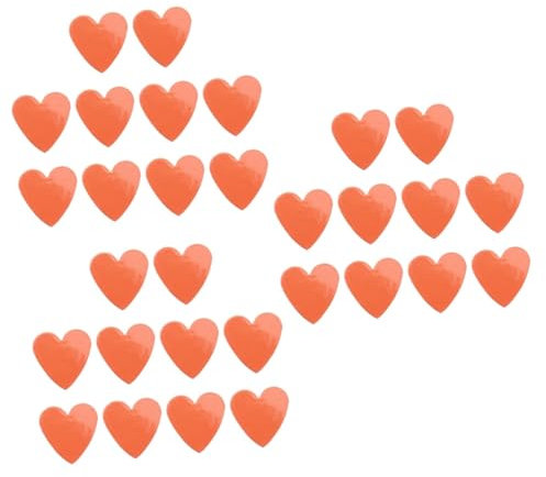 MAGICLULU 30 Pcs 30 Magnetic Note Pad Small Refrigerator Heart Fridge Magnets Valentine Fridge Decals Heart Shaped Refrigerator Magnets Kitchen Office Decor Child No Glue