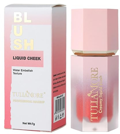 Walopola flytande rouge för kinder, kinder-gel-grädde flytande rouge, gel cream blush, vattentät super dewy flytande rouge pinne, rougepenna för kinder och ögon, torkbeständig långvarig kräm