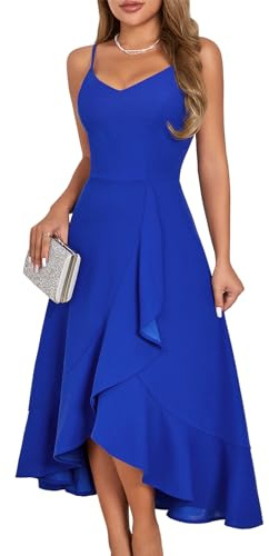 DRESSTELLS Women's Cocktail Dresses, Formal Wedding Guest Prom Evening Party High Low Dress