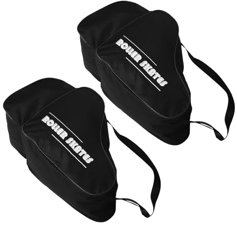 Healifty Borsa per Pattini a Rotelle e Ghiaccio da 2 Pezzi Zaino Sportivo Traspirante Tracolla Scomparti Organizzatori per Ragazzi e Adulti Borsa Rinforzata per Pattinaggio Artistico e