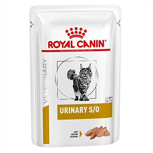 Royal Canin Veterinary Urinary S/O Mousse pour chats | 12 x 85 g | Alimentation diététique complète pour chats | Pour la dissolution et la réduction des calculs de struvite