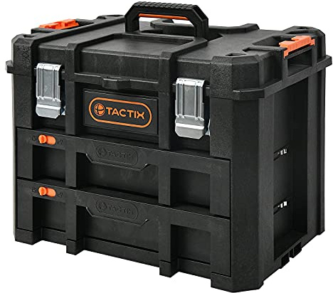 TACTIX HD Modular Tool Storage System (Werkzeugkoffer mit 2 Schubladen)
