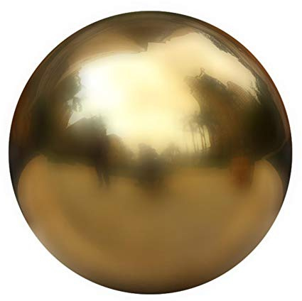 Rostfritt stål gazing boll guld ihålig kula glänsande polerad rostfri